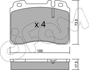 Cifam 822-667-0 - Тормозные колодки, дисковые, комплект autodnr.net