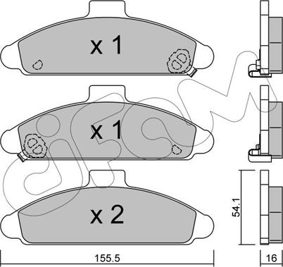 Cifam 822-723-0 - Гальмівні колодки, дискові гальма autocars.com.ua