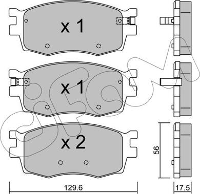 Cifam 822-724-0 - Гальмівні колодки, дискові гальма autocars.com.ua