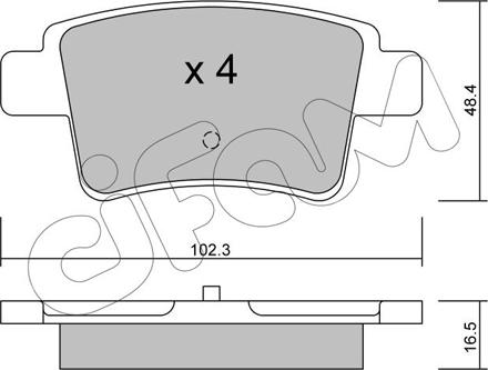 Cifam 822-801-0 - Гальмівні колодки, дискові гальма autocars.com.ua