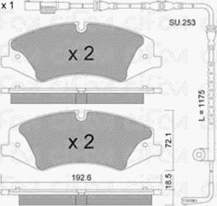 Cifam 8228360K - Гальмівні колодки, дискові гальма autocars.com.ua