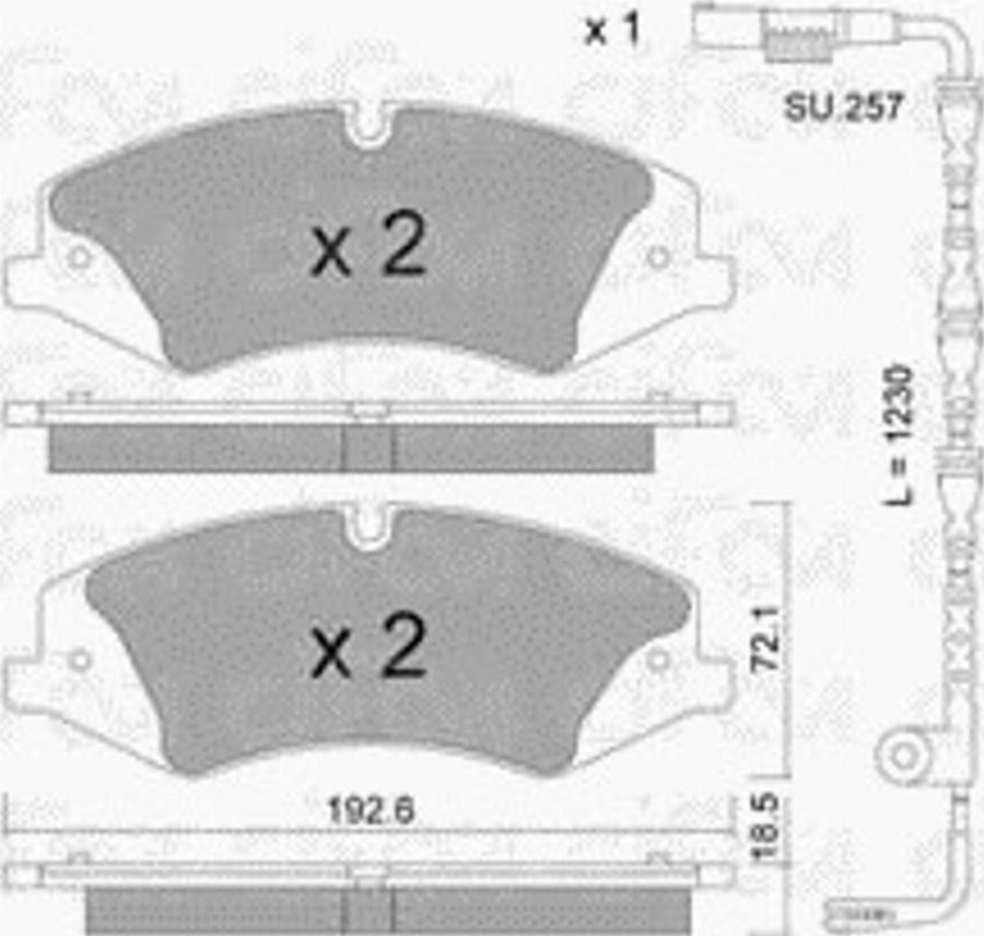 Cifam 8228362K - Тормозные колодки, дисковые, комплект avtokuzovplus.com.ua