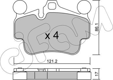 Cifam 822-892-0 - Тормозные колодки, дисковые, комплект autodnr.net