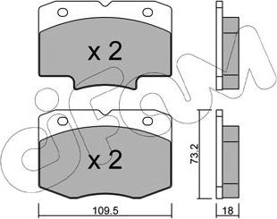 Cifam 822-926-0 - Гальмівні колодки, дискові гальма autocars.com.ua