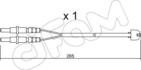 Cifam SU.053 - Сигналізатор, знос гальмівних колодок autocars.com.ua