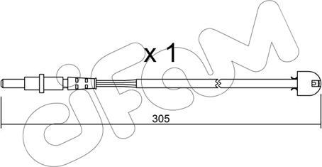 Cifam SU.098 - Сигнализатор, износ тормозных колодок avtokuzovplus.com.ua