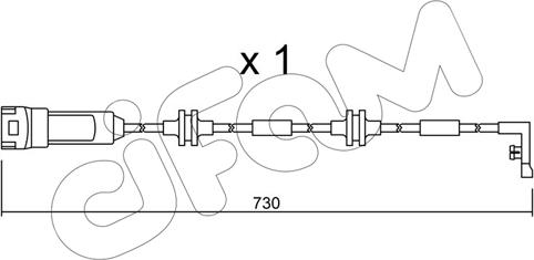 Cifam SU.143 - Сигналізатор, знос гальмівних колодок autocars.com.ua