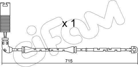 Cifam SU.155 - Сигнализатор, износ тормозных колодок avtokuzovplus.com.ua
