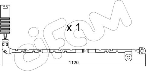 Cifam SU.156 - Сигнализатор, износ тормозных колодок avtokuzovplus.com.ua