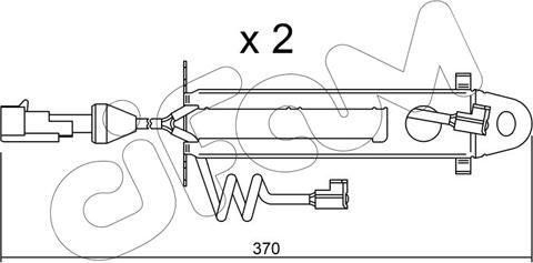 Cifam SU.168K - Сигналізатор, знос гальмівних колодок autocars.com.ua