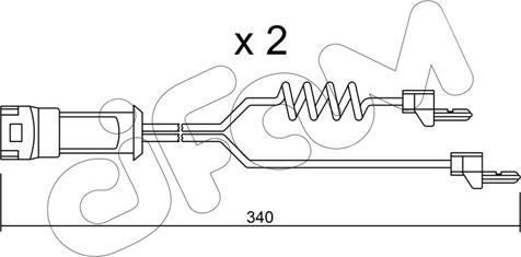 Cifam SU.172K - Сигналізатор, знос гальмівних колодок autocars.com.ua