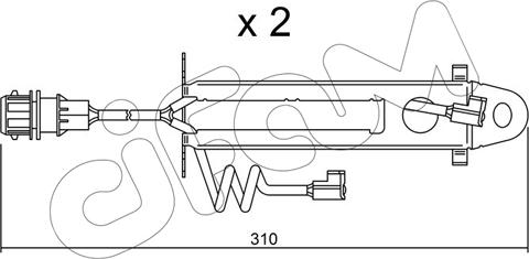 Cifam SU.178K - Сигнализатор, износ тормозных колодок autodnr.net
