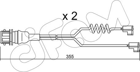 Cifam SU.181K - Сигнализатор, износ тормозных колодок avtokuzovplus.com.ua