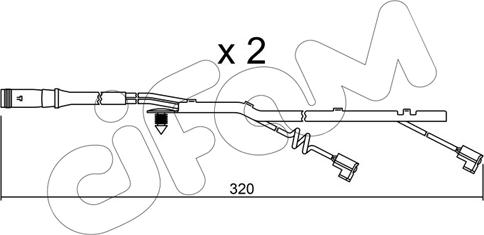 Cifam SU.185K - Сигналізатор, знос гальмівних колодок autocars.com.ua