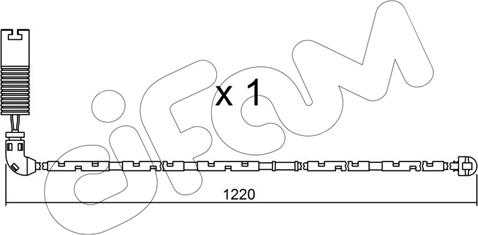 Cifam SU.296 - Сигнализатор, износ тормозных колодок avtokuzovplus.com.ua
