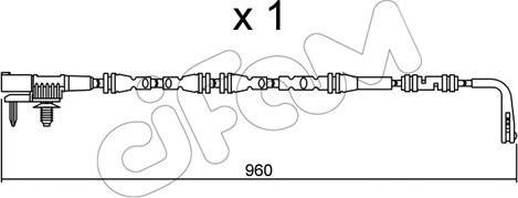 Cifam SU.317 - Сигналізатор, знос гальмівних колодок autocars.com.ua