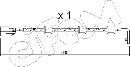Cifam SU.323 - Сигналізатор, знос гальмівних колодок autocars.com.ua