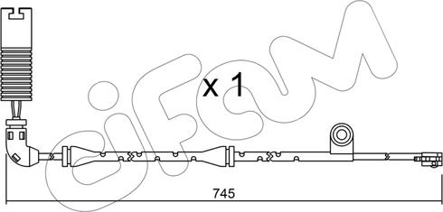 Cifam SU.326 - Сигнализатор, износ тормозных колодок avtokuzovplus.com.ua