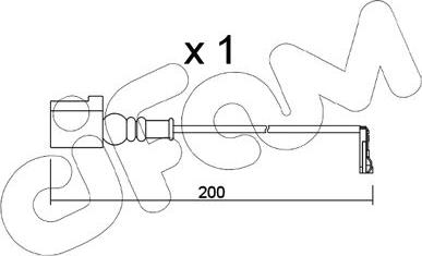 Cifam SU.349 - Сигналізатор, знос гальмівних колодок autocars.com.ua