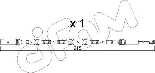 Cifam SU.351 - Сигналізатор, знос гальмівних колодок autocars.com.ua