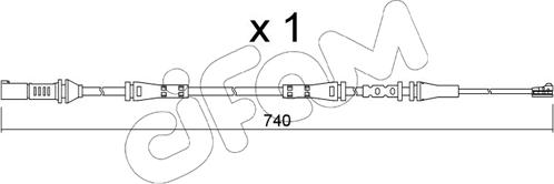 Cifam SU.362 - Сигналізатор, знос гальмівних колодок autocars.com.ua