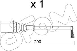 Cifam SU.365 - Сигналізатор, знос гальмівних колодок autocars.com.ua