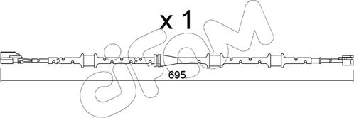 Cifam SU.381 - Сигналізатор, знос гальмівних колодок autocars.com.ua