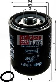 Clean Filters DE2205 - Патрон осушувача повітря, пневматична система autocars.com.ua