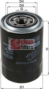 Clean Filters DF 827/A - Фільтр масляний Colt-Galant-Lancer IV-Pajero 1.8-2.0-2.5TD 86- autocars.com.ua
