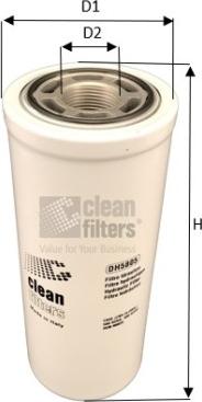 Clean Filters DH5805 - Фільтр, Гідравлічна система приводу робочого устаткування autocars.com.ua