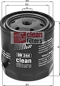 Clean Filters DN 244 - Топливный фильтр avtokuzovplus.com.ua