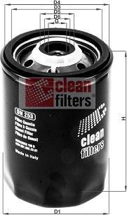 Clean Filters DN 253 - Фільтр паливний MB ОМ601-606 autocars.com.ua