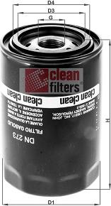 Clean Filters DN 273 - Паливний фільтр autocars.com.ua
