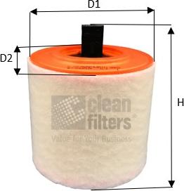 Clean Filters MA3457 - Повітряний фільтр autocars.com.ua