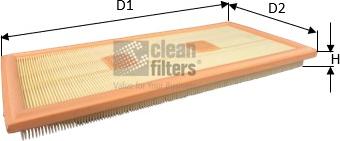 Clean Filters MA3481 - Повітряний фільтр autocars.com.ua