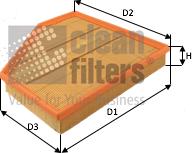 Clean Filters MA3492 - Фильтр воздушный BMW 1 F20-2 F23-3 F31-4 F36 2.0-3.0 15- autocars.com.ua