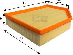 Clean Filters MA3502 - Повітряний фільтр autocars.com.ua