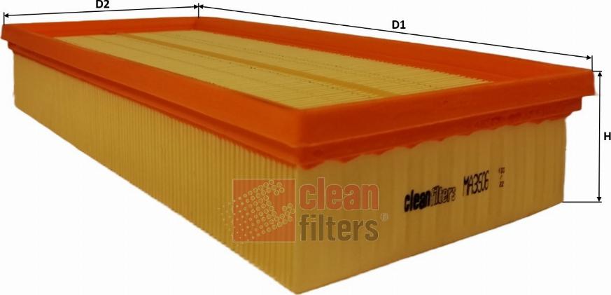 Clean Filters MA3506 - Повітряний фільтр autocars.com.ua