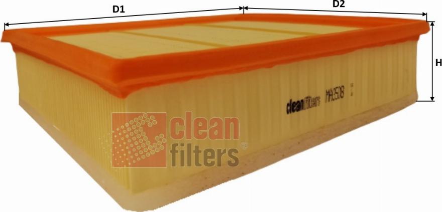 Clean Filters MA3508 - Повітряний фільтр autocars.com.ua