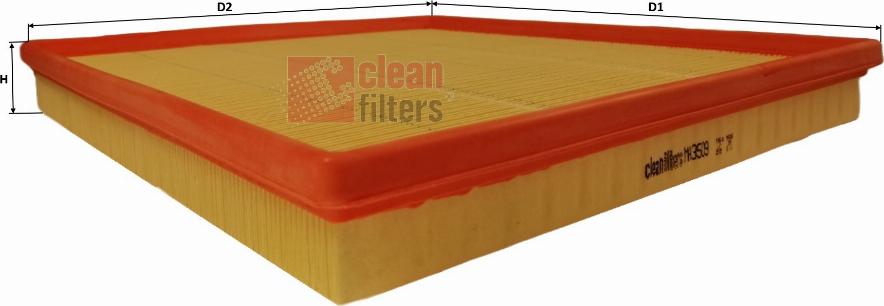 Clean Filters MA3509 - Повітряний фільтр autocars.com.ua