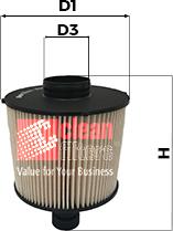Clean Filters MG3611 - Топливный фильтр avtokuzovplus.com.ua