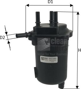 Clean Filters MGC1682 - Паливний фільтр autocars.com.ua