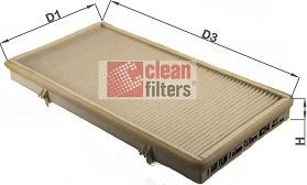 Clean Filters NC2141 - Фільтр, повітря у внутрішній простір autocars.com.ua