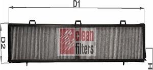 Clean Filters NC2314CA - Фільтр салону BMW 1-3E90-91-92-X1E84 вугільний autocars.com.ua