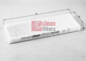 Clean Filters NC2403 - Фільтр, повітря у внутрішній простір autocars.com.ua