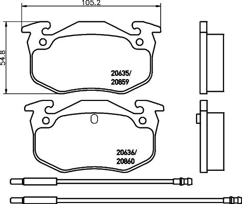 Cobreq N-1106 - Тормозные колодки, дисковые, комплект autodnr.net