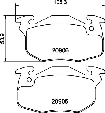 Cobreq N-1147 - Тормозные колодки, дисковые, комплект autodnr.net