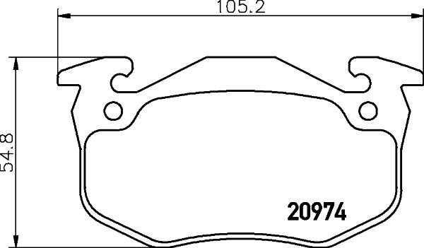 Cobreq N-1159 - Тормозные колодки, дисковые, комплект autodnr.net