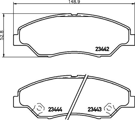 Cobreq N-1207 - Гальмівні колодки, дискові гальма autocars.com.ua