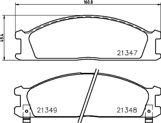 Cobreq N-1327 - Гальмівні колодки, дискові гальма autocars.com.ua